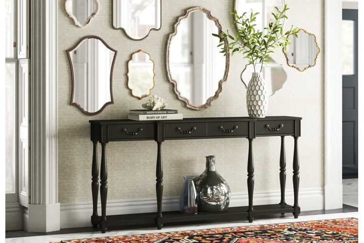 Mirror above online console table ideas